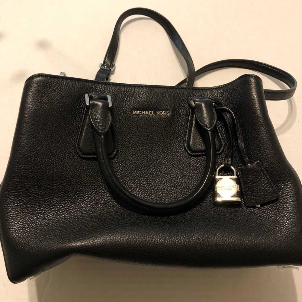 Michael Kors Handbag Black Leather Large